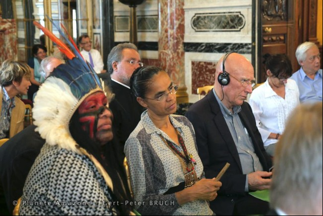 Valdelice Veron, Marina Silva et Sebastião Salgado à l’Hôtel de Marigny le 20 juillet 2015-07-31 Valdelice Veron, Marina Silva et Sebastião Salgado à l’Hôtel de Marigny le 20 juillet 2015-07-31