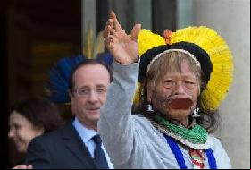 Le chef indien Raoni 