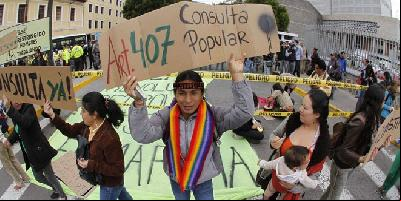 Yasunidos demands return of signatures delivered in 2014