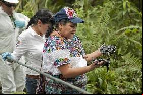 Rigoberta Menchu denuncia los daños ocasionados por Chevron en Ecuador.
